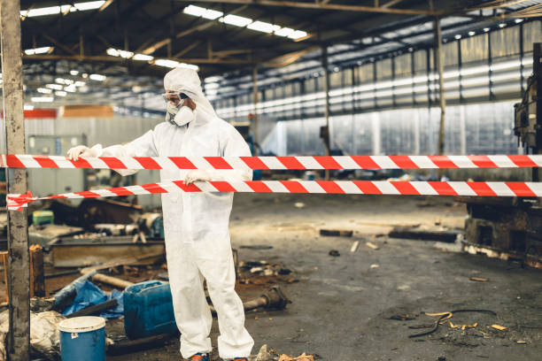 Professional Trauma Scene Cleanup technician working in Saint Helena, NE